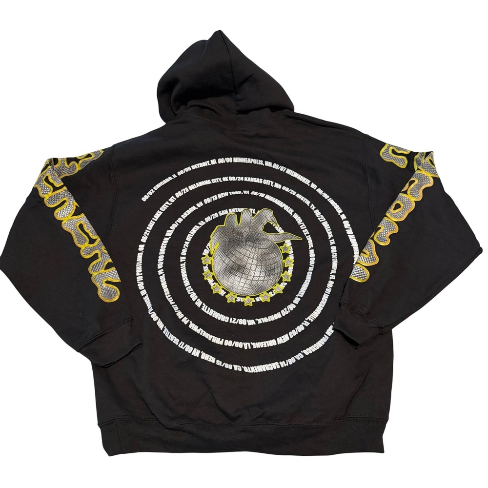 Gildan Heavy Blend Black Disco Ball SNOT Ethereal Tour Hoodie Mens Medium‎ 2021 - Picture 3 of 13